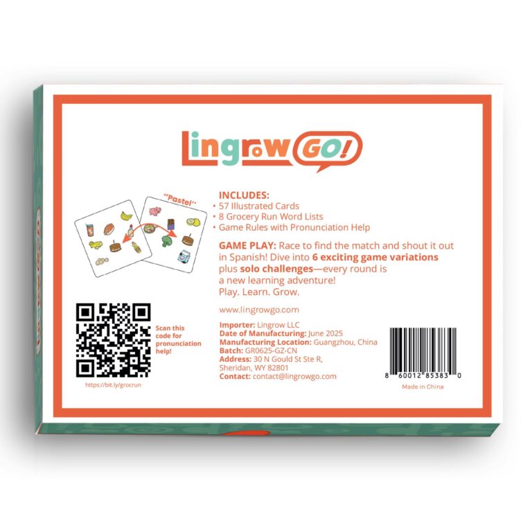 Back of Product - Grocery Run