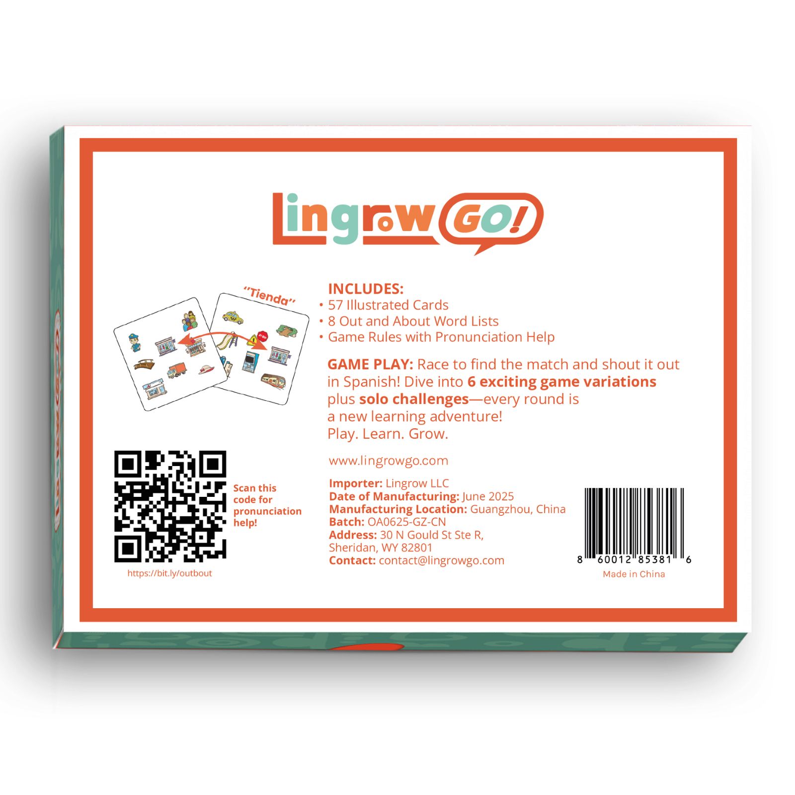 Back of Product - Out and About